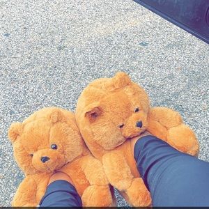 Teddy bear house shoes